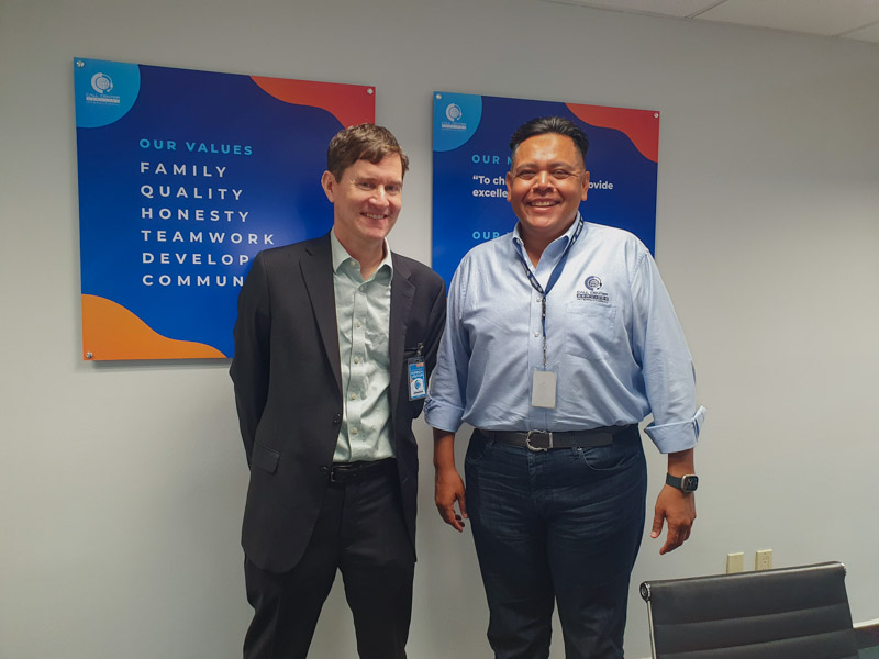 Jason Vorderstrasse, U.S. Labor Attaché and Jorge Oros CCSI's President